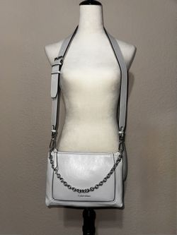 Calvin Klein Women’s Top Zipper Dual Strap Chain Crossbody