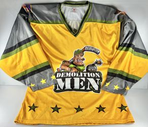 Tough Hockywear Demolition Men Yellow Hockey Jersey Men's Large