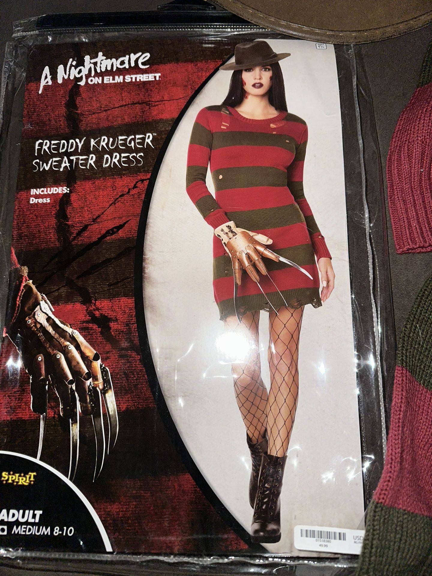 Freddy Krueger Sweater Dress Medium