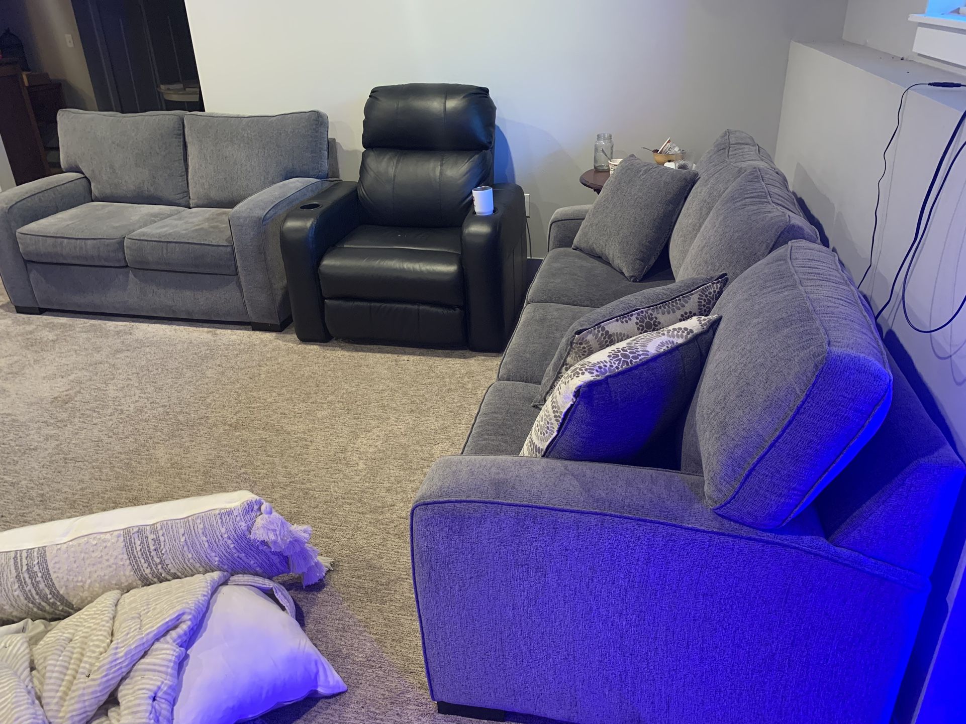 Grey Couch Set