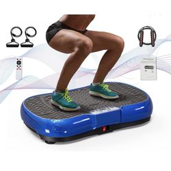 Bigzzia Exercise machine with vibration plate, 10 full-body training modes