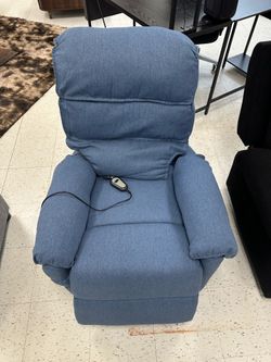 Blue recliner chair