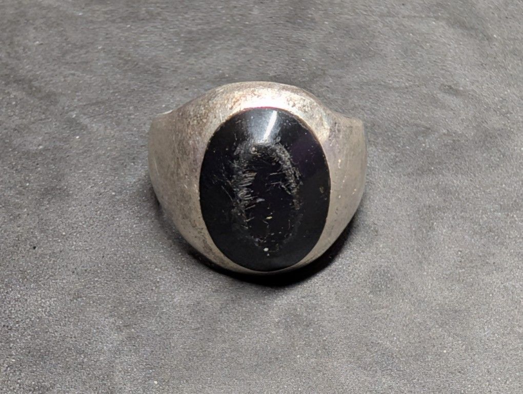 Sterling Silver Vintage Mexico Men's Ring Size 12