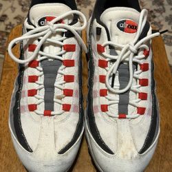 Nike Men's Air Max 95 QS Japan Summit White Chile Red Shoes DH9792-100 Size 14 . FIRM PRICE 