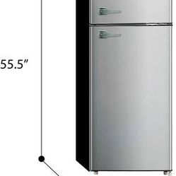 Frigidaire Refrigerator with Freezer, 7.2Cf Stainless Fridge 9912