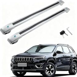 NEW Roof Rack Cross Bars for Jeep Cherokee 2014 2015 2016 2017 2018 2019 2020 2021 2022 2023 Luggage Cargo Rail (Does not Fit for Jeep Grand Cherokee)