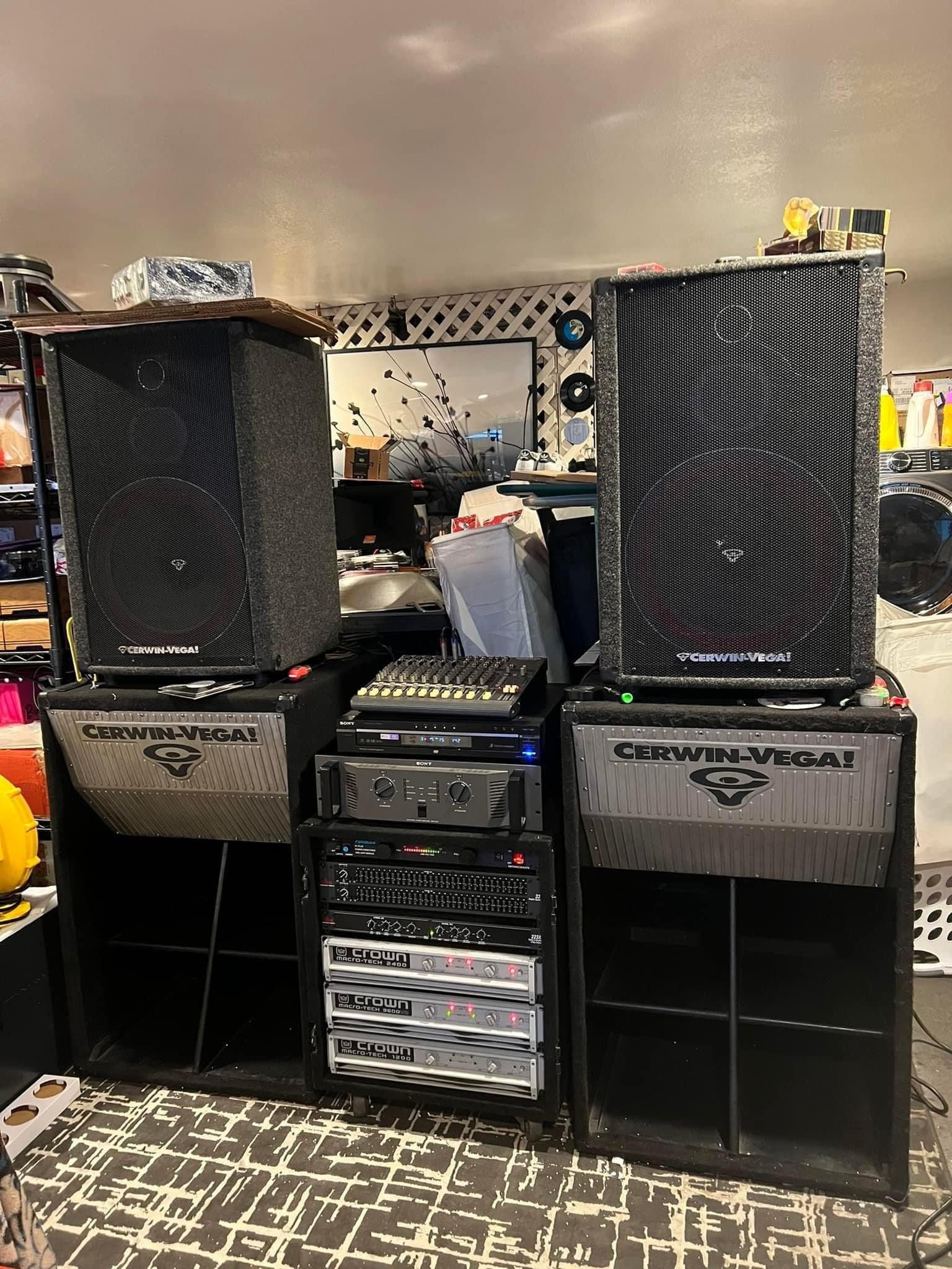 Crown Macrotech Amp And Cerwin Vega Speakers for Sale in Hayward, CA