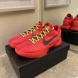 Kobe 6 Protro Reverse Grinch Size 10