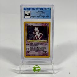 Pokémon TCG Base Set 2 Mewtwo 10/130 Holo English CGC 6.5