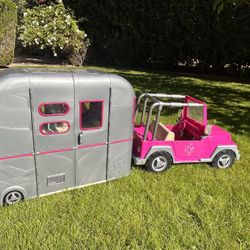 Our generation jeep And camper For 18” Dolls/American Girl dolls