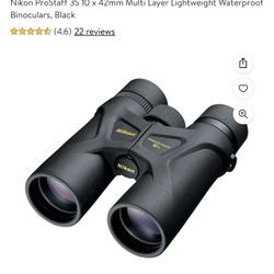 Nikon ProStaff 3S 10 x 42mm Multi Layer Lightweight Waterproof Binoculars, Black