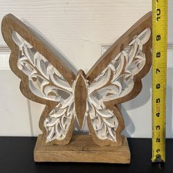 Decorative Wooden Craved Butterfly just $7