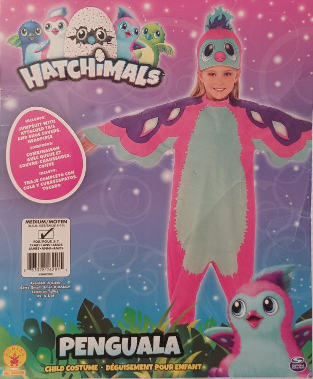 Hatchimals Penguala Kids Halloween Costume Child Size Medium (Ages 5-7)