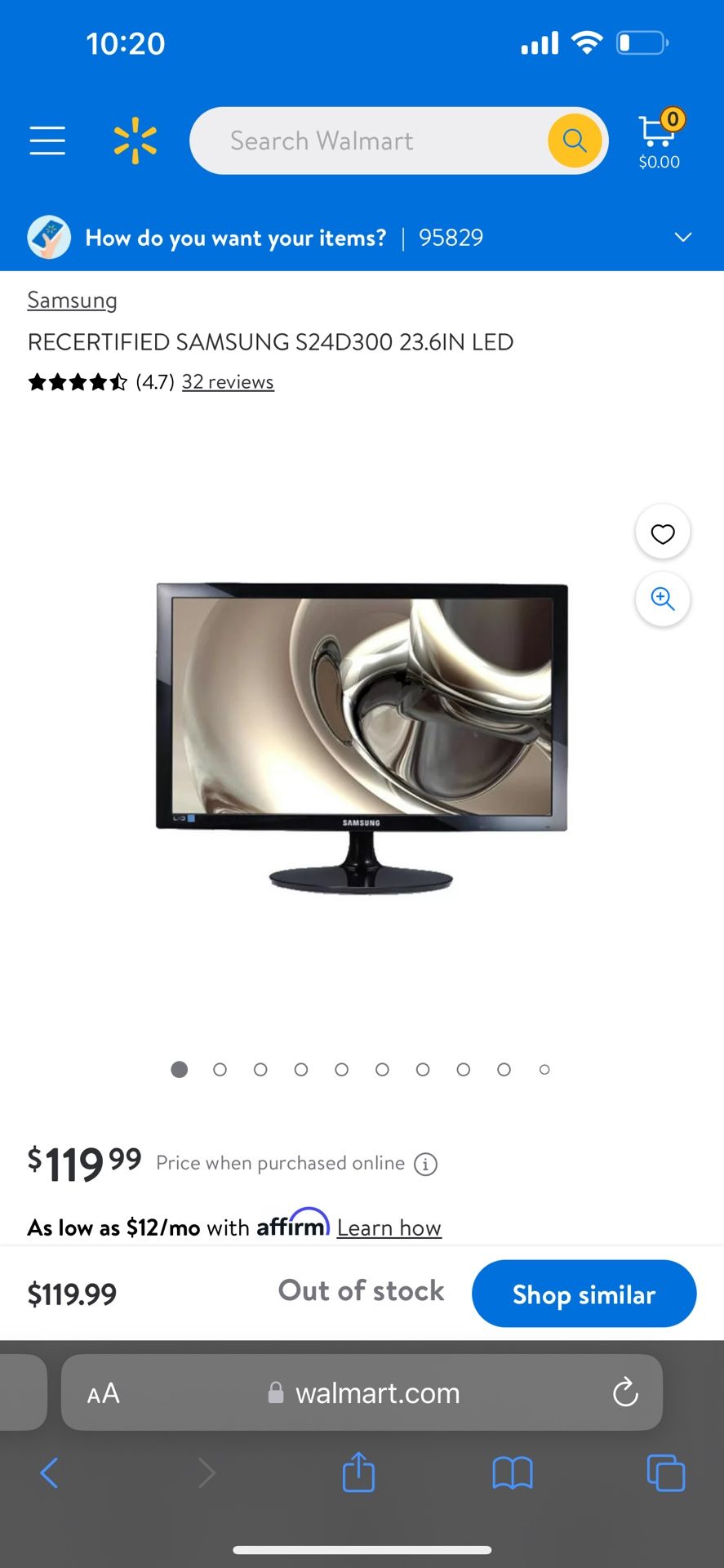 Samsung Monitor S24D300 24”