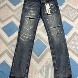 Purple Brand Skinny Ripped Jeans Size (30)