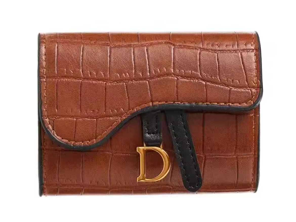  2 Pcs Card Holder Short Walet MiniPU Letter Wallet Multi Card Card Holder SmalMulti Function
