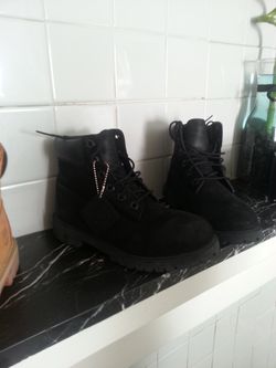 Timberland boots size 4.5 wheats and all black swade 70 each or best offer
