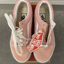 Vans Pink Suede Canvas Low-Top Toddler Skate Shoes Size 13