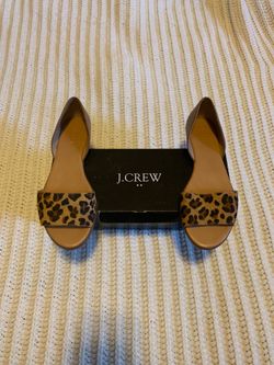 J. Crew Peep-Toe Flats