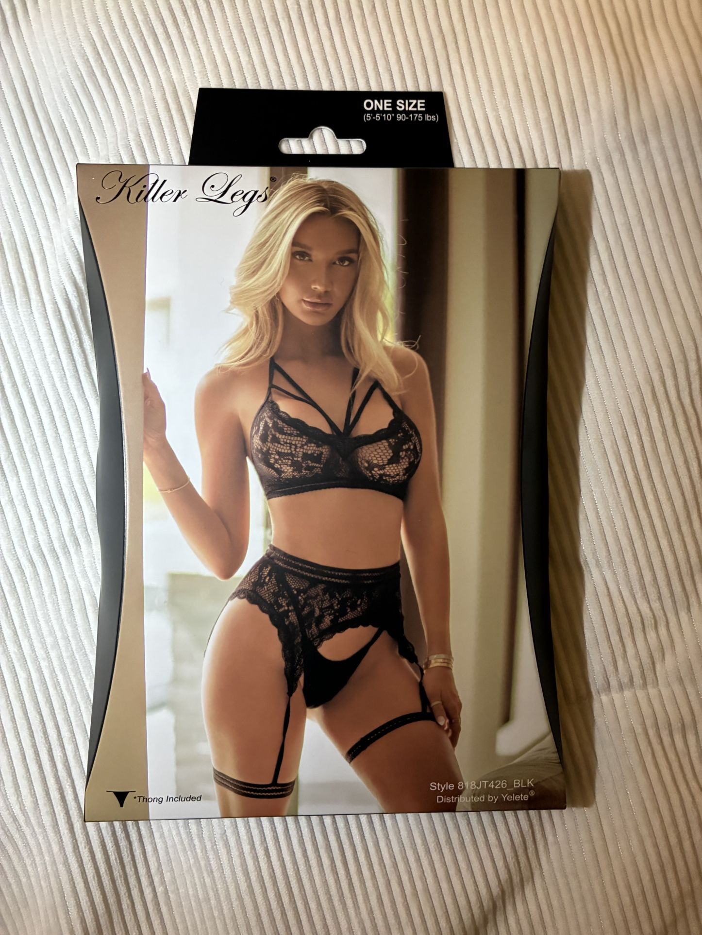 Black Garter Lingerie Set