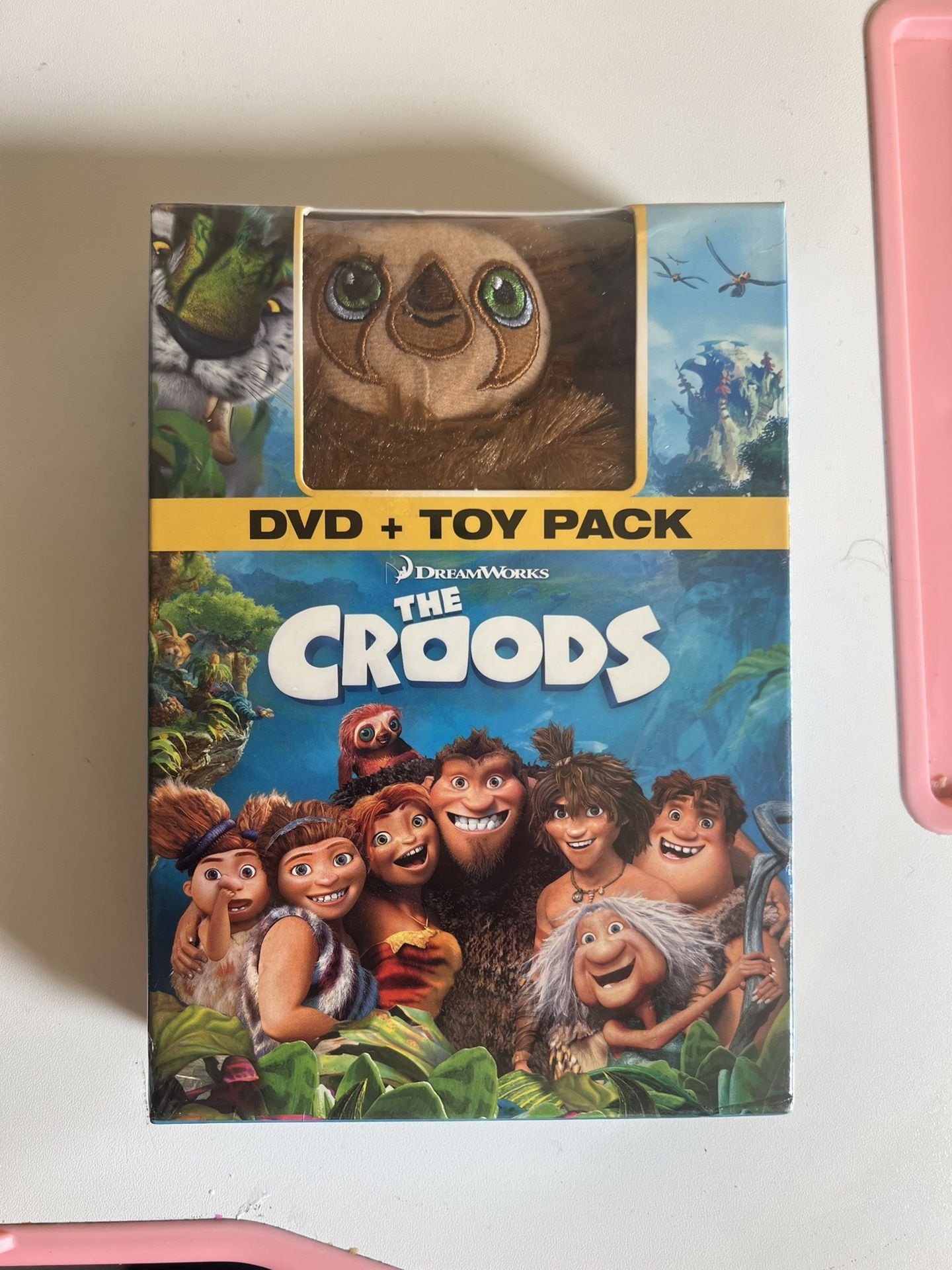 The Croods With Plush DVD New