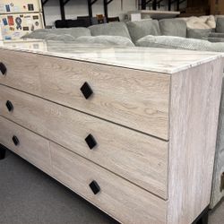 New 62’ Dresser With Marble Top / Free Delivery 