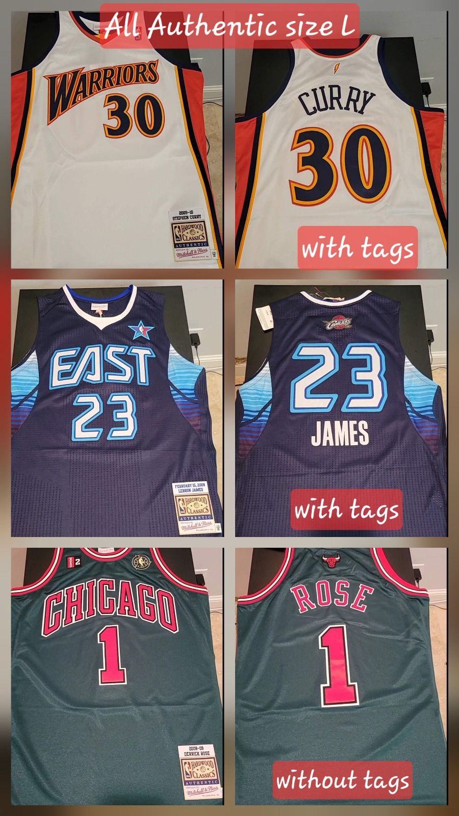 NBA Jersey Collection - Epic, 100% authentic & legit!!