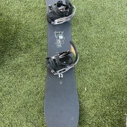 Burton Kilroy Pow Snowboard 158 & Malavita EST Bindings