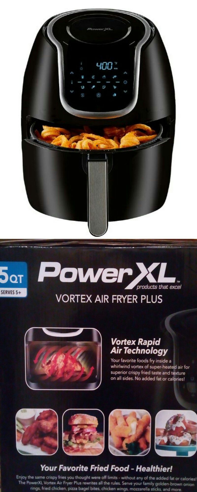  PowerXL Vortex Air Fryer, Vortex Rapid Air Technology