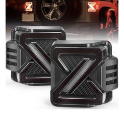 LED Tail Lights Fit For 2007-2018 Jeep Wrangler JK JKU Sport, Sahara, Rubicon,Unique Z Shaped Design, Dynamic Start Up Sequence,Parking, Brake, Turn S