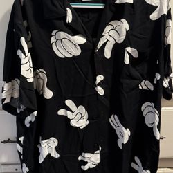 Disney Mickey Gloves button Shirt