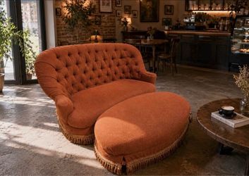 One of One Large Sofa with Large Ottoman | FREE DELIVERY