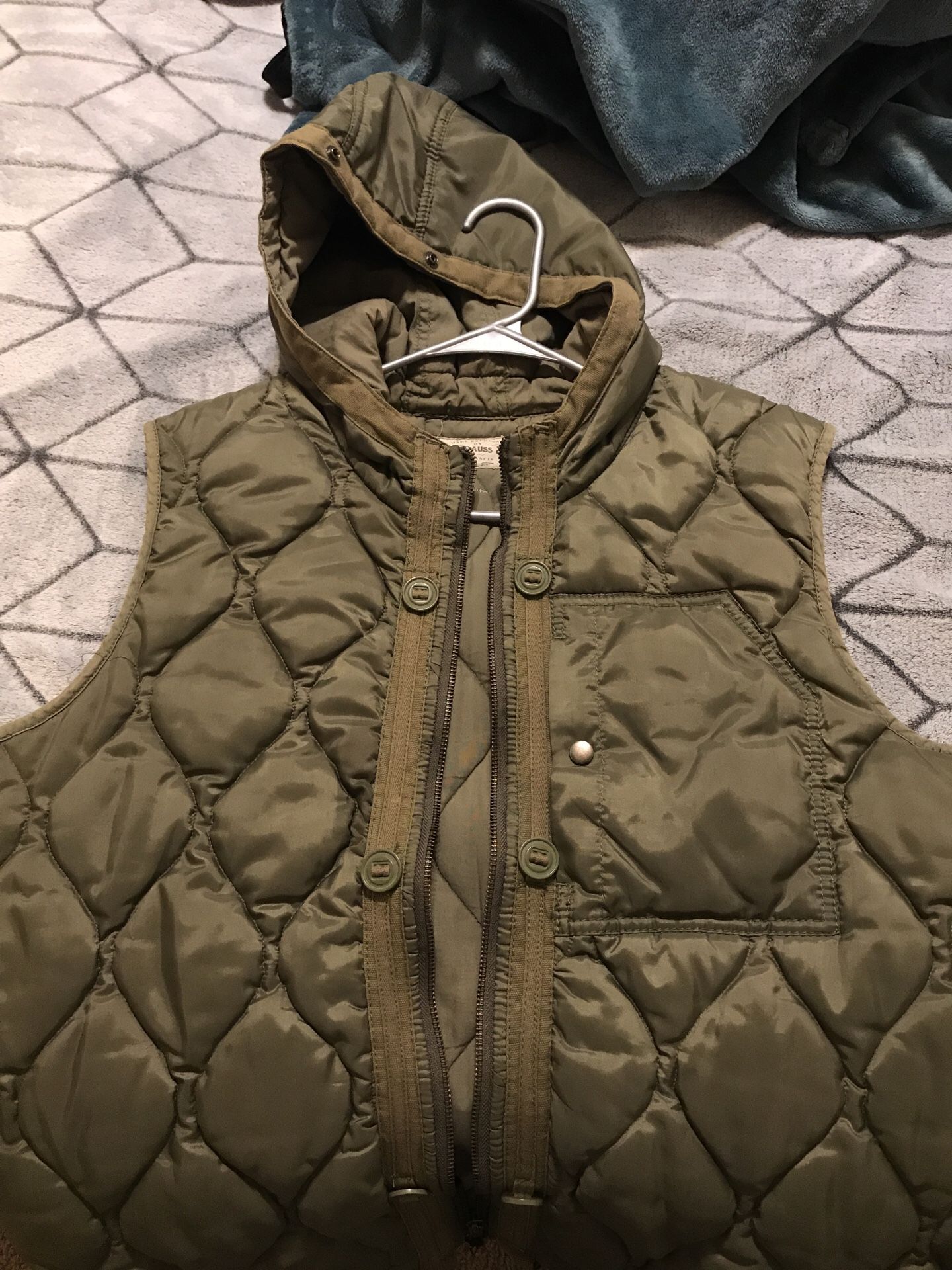 Levi’s Strauss and Company Olive Vest with hood