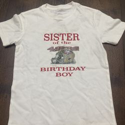 Girls San Francisco 49ers Sister Of The Birthday Boy Size 4/5 #17