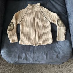 Sky Hawk Boys Toddler 4T Zip Up Sweater With Camo Elbows