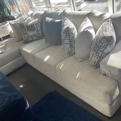 Customizable White N Grey Sectional🩶🤍 Many Colors Available✅ $2299