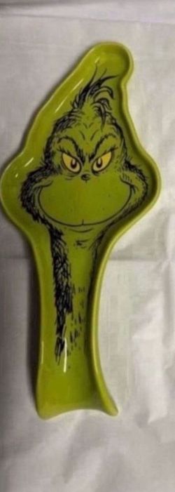 NEW DR. SUESS THE GRINCH RESTING SPOON CERAMIC 