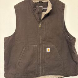 Carhartt Vest Bundle – Brown Sherpa Lined + Gray Hooded | Men’s