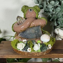 Handmade Polymer Clay Crystal Fairies 