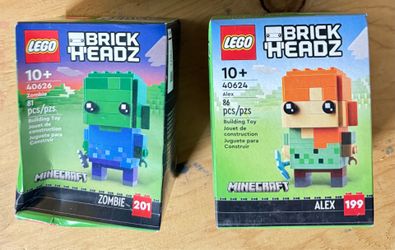 LEGO BrickHeadz Minecraft Alex & Zombie – New