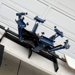 6 Color 2 Station T Shirt printer Screen printing 