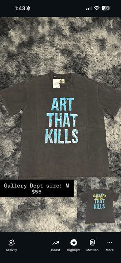Gallery Dept/ Awful Lot of Cough Syrup shirts