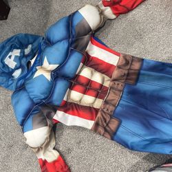 Captain America Costume Boys Toddler Size 1-2 Years 