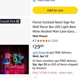 Cocktails led light