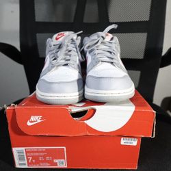 Nike(GS) Nike Dunk Low 'Grey Red'