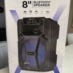 IQ sound 8” Bluetooth Rechargeable speaker with Microphone 🎶🎶 