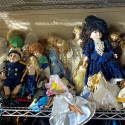 Porcelain Dolls Lot