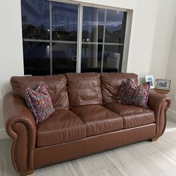 Living Room Set Leather 