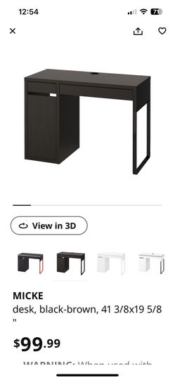 1 Black Brown Ikea Desks