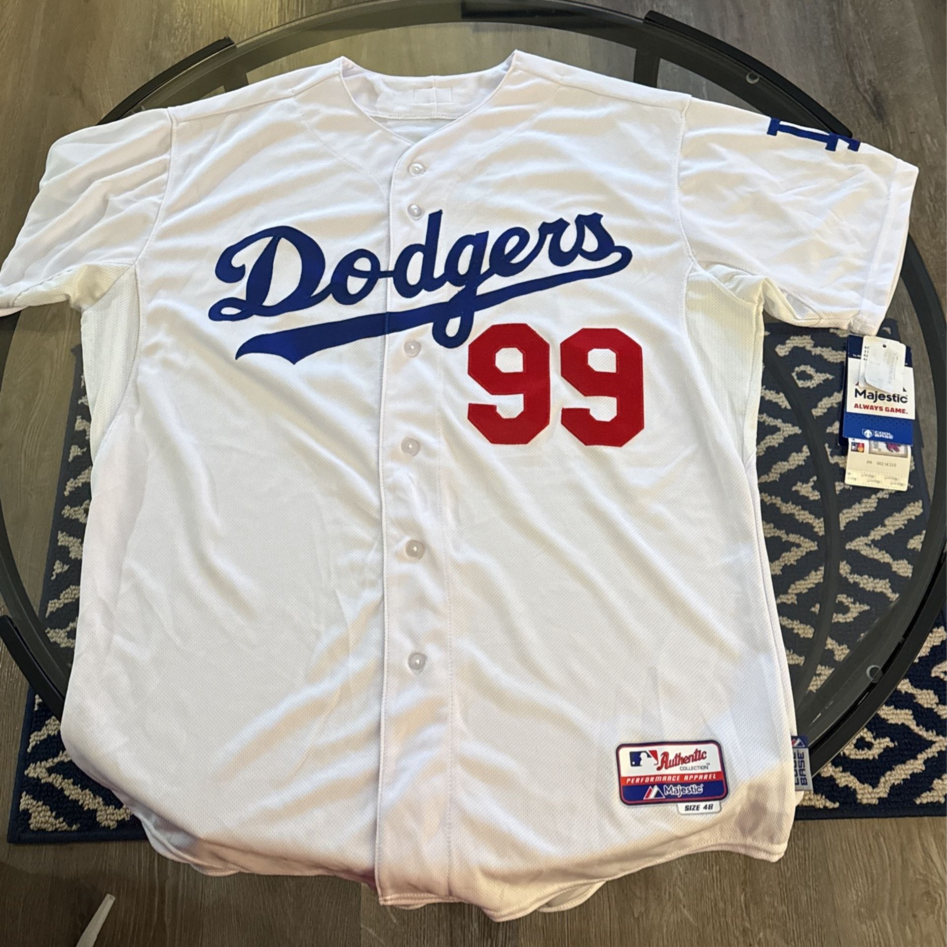 Dodger Authentic Cool Base Home Jersey. 2x 